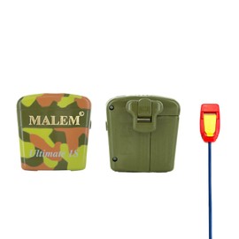Malem Ultimate Selectable Bedwetting Enuresis Alarm with Vibration & 8 Alarm Tones for Boys & Girls - Camouflage