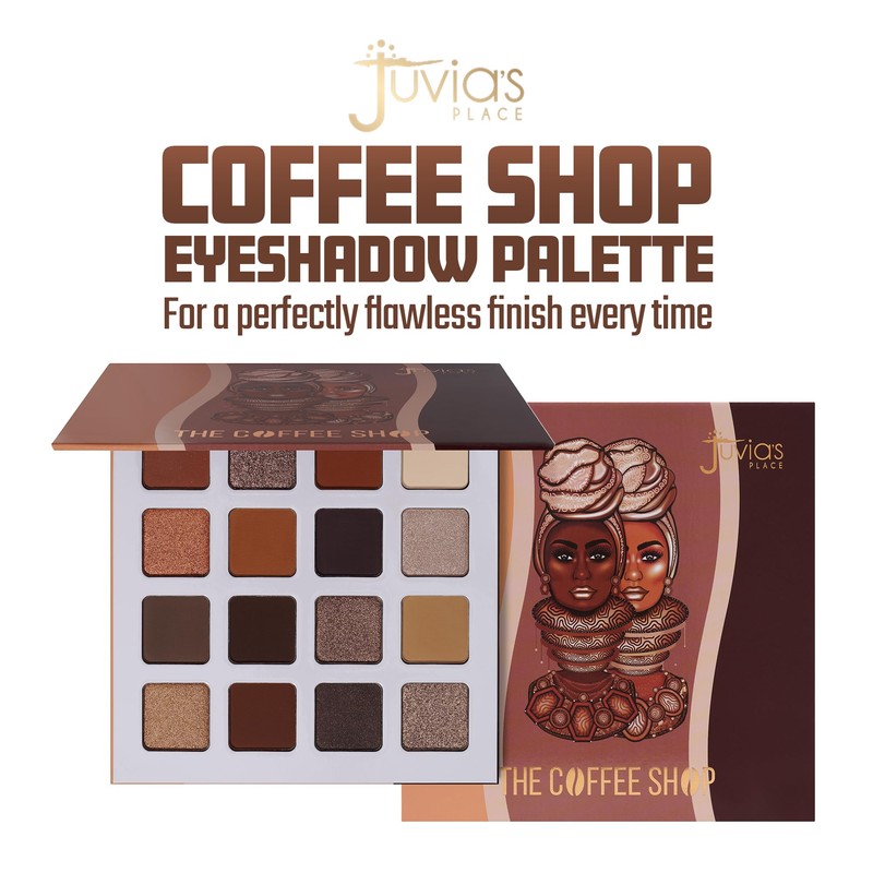 Juvia's Place Coffee Shop Eyeshadow Palette - 16 Pan Palette,
