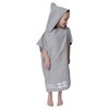 tiddlers & nippers Kids Microfibre Hooded Towel/Poncho | Colours: Blue/Pink/Grey