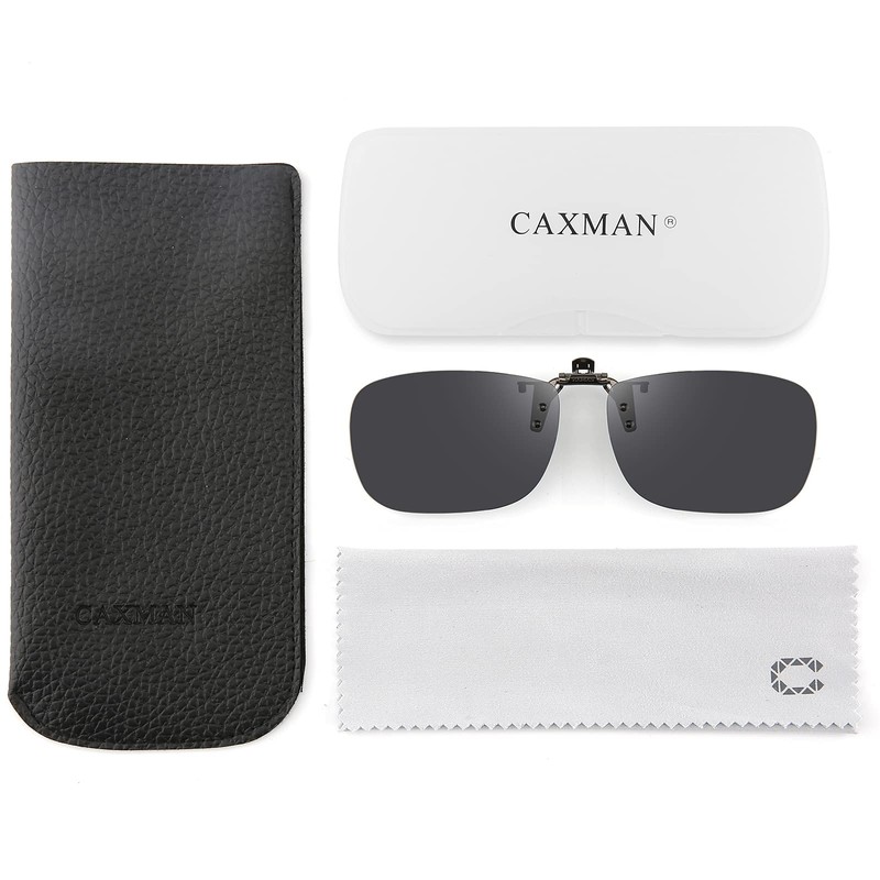 CAXMAN - anteojos de sol polarizadas con clip para hombres