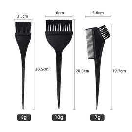 Set of 3 Hair Dye Brush Set, Colour Brush for Hair Dyeing, Hair Colour Brush, Hair Dye Comb for DIY Hair Dye, Hair Dye, Salon Hairdresser Tool, Colour Brush, Wide