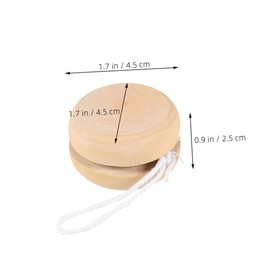 Operitacx Yoyo Balls Set of 2 Boys and Girls Unfinished Craft Toys Wooden Yoyo Balls for Painting DIY Art for Parties for Children