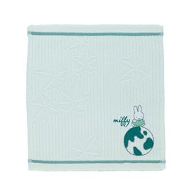 Marushin 5805032000 Handkerchief, Miffy, Green Earth, Miffy, Rabbit, Grandchild, Boys, Girls, Towel, Mini Towel, Towel Handkerchief, Cotton