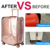 3 Piece Suitcase Covers for Luggage Sleeve Clear PVC Waterproof