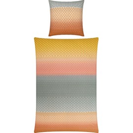 REDBEST Seersucker Bed Linen Colourful Size 135 x 200 cm (80 x 80 cm)