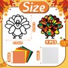 Gueevin 18 Sets Thanksgiving Stained Glass Effect Paper Suncatchers Thanksgiving