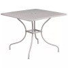 Flash Furniture 35.5" Square Steel Flower Print Patio Dining Table