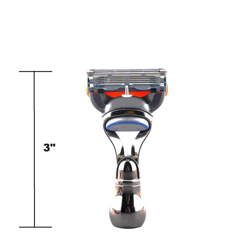 Fusion Travel Size Mini Fusion Shaving Razor Stainless Steel Handle