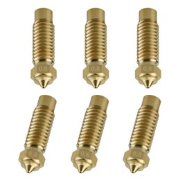 3D Printer Extruder Hotend Nozzle Kit for Elegoo Neptune 4 Max/Plus M6 Extruder Nozzle 6pcs 0.8mmThread Brass Nozzles Printer Head Nozzles