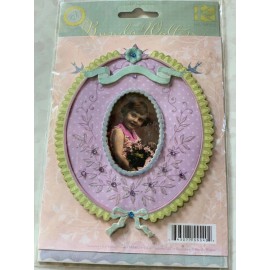 K&COMPANY K&CO 3D STICKER BRENDA WALTON PICTURE HOLDER FRAME GLITTERED PICTURE FRAME GEMS