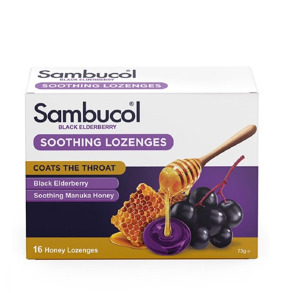 Sambucol Black Elderberry Soothing Nose & Throat Lozenges