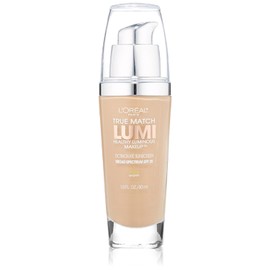 L'Oreal Paris True Match Lumi Healthy Luminous Makeup, W5 Sand Beige, 1 fl; oz.