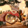 Luminous Christmas Ornament LED Light Emitting Wooden Christmas Decorations Ornaments