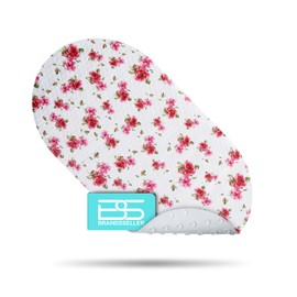 Brandseller Bath Mat Shower Mat with 4 Print Designs Pink, Shells and Water Droplets, 53 x 53 cm and 70 x 36 cm