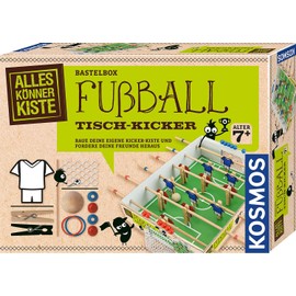 Kosmos 604479 AllesKönnerKiste Football Table Kicker, DIY Craft Set for Boys and Girls from 7 Years, Complete Set for Crafts, Building and Playing Table Football