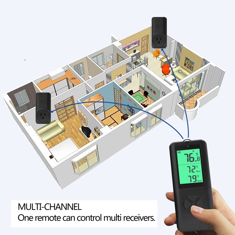 DIGITEN Wireless Temperature Controller, Remote Control Detect Temp, Digital Remote
