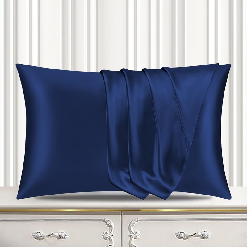 Pamposh Satin Silk Pillowcases For Hair And Skin 2 Pack