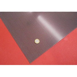 Basic PVC Type I Perforated Sheet, 1/16" Thick x 24" x 24", 1/8" Dia Hole, Staggered