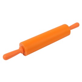 Rodillo de Amasar, Herramienta de Laminación de Silicona Colorida Rodillos de Masa Antiadherentes para Restaurante Cocina Pan Casero Galleta Fondant Pie Crust Pastelería(naranja)