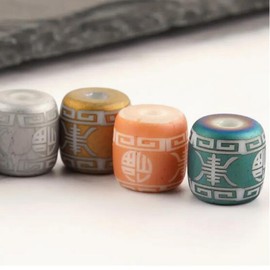 Sznilindm 30Stück gemischte Farben Mode Weihnachten Keramik Blume Totem-Perlen für Schmuckherstellung Muster Perlen DIY Handwerk Armbänder Halskette Geburtstag Geschenk(30