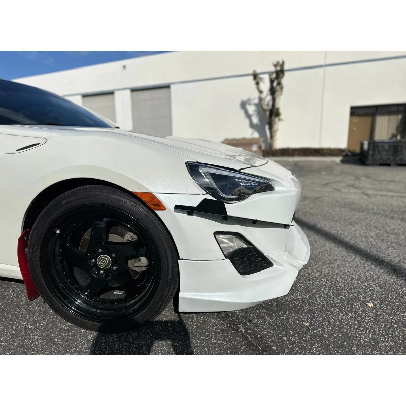 SdeelCase V1 Pair Black ABS Front Bumper Lip Canard Splitter