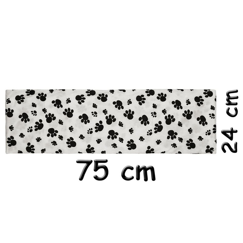 Soul-Cats 1 knitted cuddly warm paw loop scarf, White