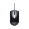 BUFFALO BSMOU27SMBK Wired Optical Mouse, Quiet, 3 Buttons, Medium, Black