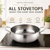Toutrop Titanium Hammered Soup Pot, Nonstick Soup Pot, Large Cooking