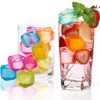 KEELYY 60 x Reusable Ice Cubes, Plastic BPA-Free, Party Ice