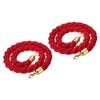 PATIKIL Stanchion Rope, 2 Pack 1.2m/3.9Ft Barrier Rope Twisted Post