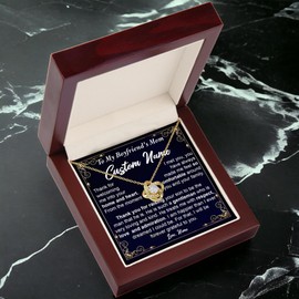 Custom To My Boyfriends Mom Necklace, Boyfriend Mom Necklace From Girlfriend, Christmas Gifts For Boyfriends Mom, Mothers Day Gifts For Your Boyfriends Mom, Birthday Necklace Gifts For Boyfriends Mom