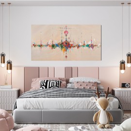 Canvas Wall Art Decor Wall Art Pictures for Living Room Artwork for Walls Abstract Colorful Wall Art Prints Abstract Canvas Art Wall Decor Hallway Wall Art Decorations Bedroom Home Decor 20" X 40"