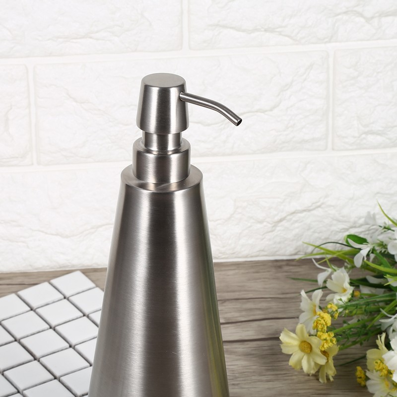 1PC 800ml Large Capacity Stainless Steel Pump Soap Dispenser Countertop