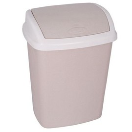 Curver Dominik Dustbin Polypropylene 46 x 33 x 28 cm (Lux Beige/Beige)