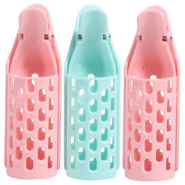 BIUDECO 3pcs Hair Curler Comb Curler Clips Jumbo Hair Rollers Curling Styling Tools for Women Random Color