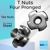 T Nuts Four Pronged Tee Nuts Zinc Plated Steel Anchors