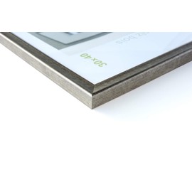 nielsen Derby Wooden Picture Frame, 13 x 18 cm, Silver