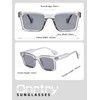 Onrtry Trendy Square Sunglasses for Men Women, Retro Rectangle Womens