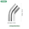 M METERXITY 2-Pack OD 2 Inch 45 Degree Mandrel Bend