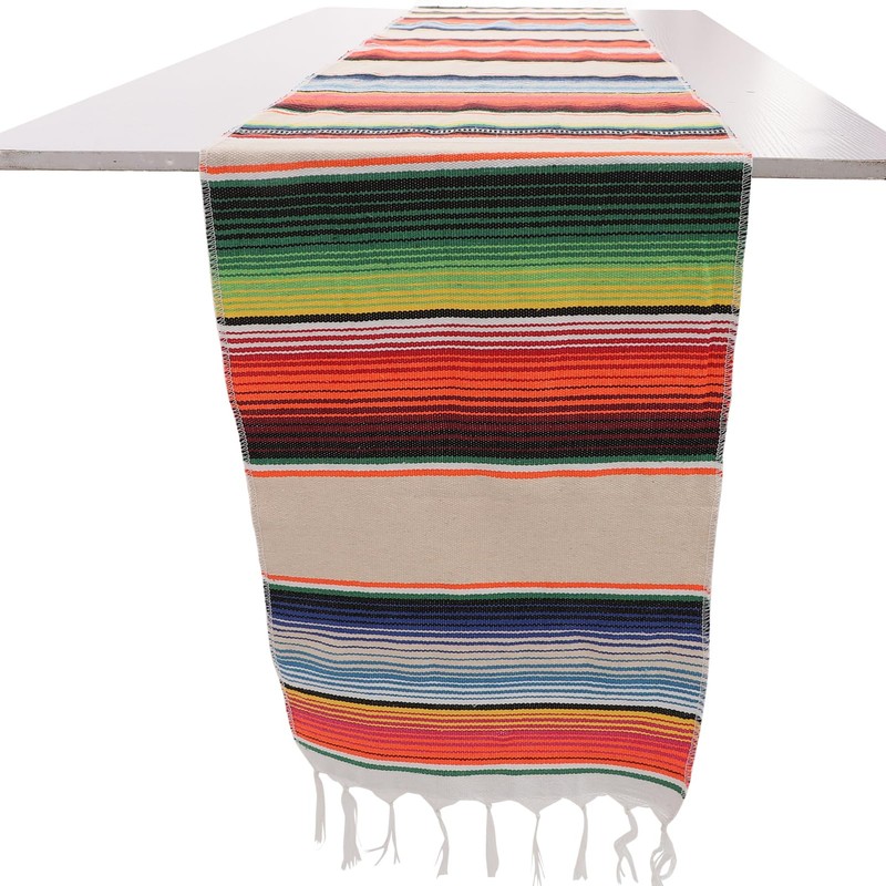 Mikinona Mexican Style Table Runner Elegant Decor for Parties Weddings
