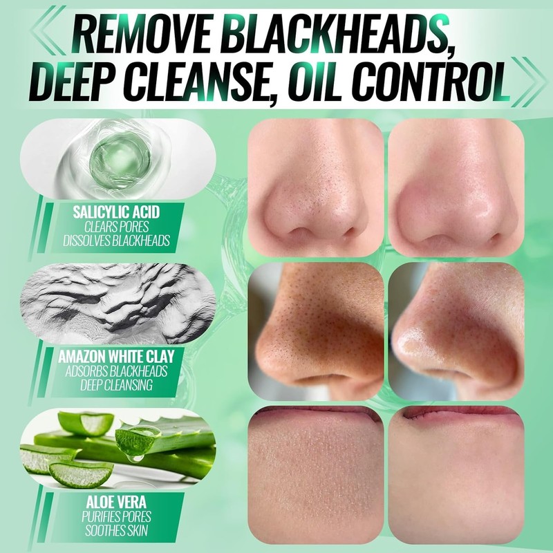 2.0 Nose Pore Strips Blackhead Remover Mask with Salicylic Acid