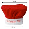 Adult Christmas Chef HAT Christmas Cook RED - 1 PC