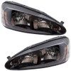 Brock Replacement Driver and Passenger Set Halogen Headlights Compatible 25851404
