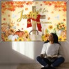 Mocsicka Fall for Jesus Backdrop Fall Christian Religion Banner Maple