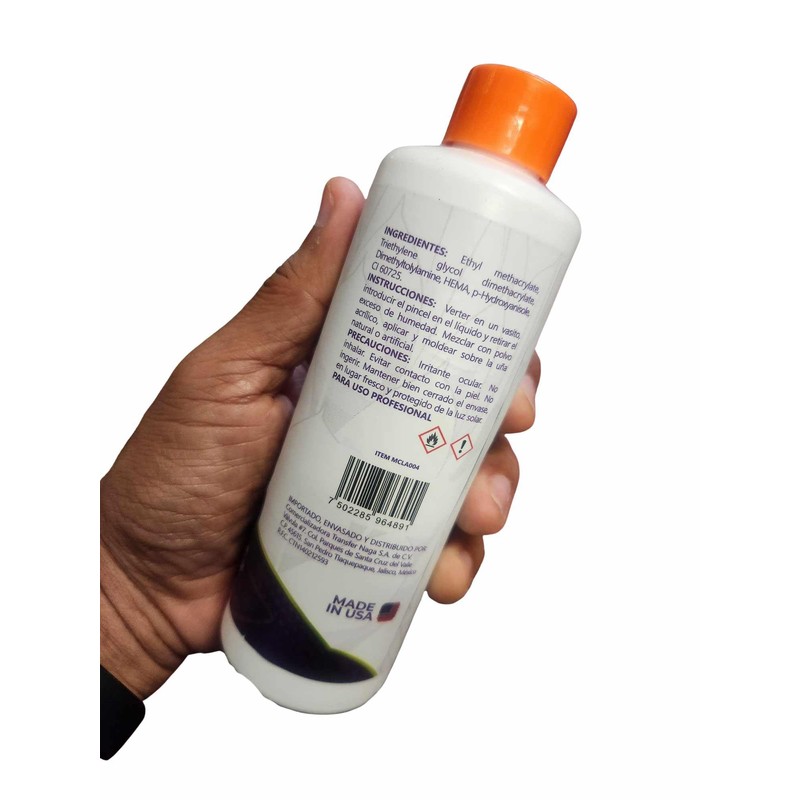 MC Nails Monomer Liquid 8oz bottle compatible with any acrylic