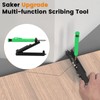Multifunction Scribing Tool Construction Pencil Aluminum Alloy DIY Woodworking Scribe
