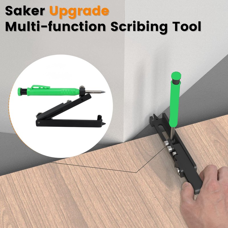 Multifunction Scribing Tool Construction Pencil Aluminum Alloy DIY Woodworking Scribe