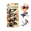 Tactical Hair Clips, 4 Pack - Black - Multitool Snap
