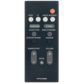 Replacement Soundbar Remote Commander FSR78 ZV28960 FSR78ZV28960 Supports for Yamaha Sound Bar Speaker ATS-1060 YAS-106 YAS-107 YAS-108 YAS-207 ATS-2070 ATS-1070 YAS-CU207 Front Surround System
