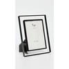 Tizo Design Women's 5x7 Lucite Frame, Clear w/Black, One Size